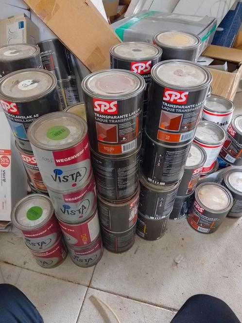 100 nieuwe ongeopende blikken verf, Hobby en Vrije tijd, Schilderen, Nieuw, Ophalen