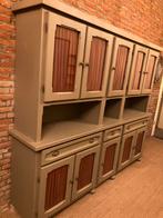 Grote brocante buffetkast, Huis en Inrichting, Kasten | Buffetkasten, Ophalen, Gebruikt, Landelijk, 200 cm of meer