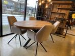 MAGAZIJN LEEGVERKOOP OVALE TAFEL MANGO MATRIX ! 249 VOORRAAD, Ophalen, Bruin, Nieuw, Vier