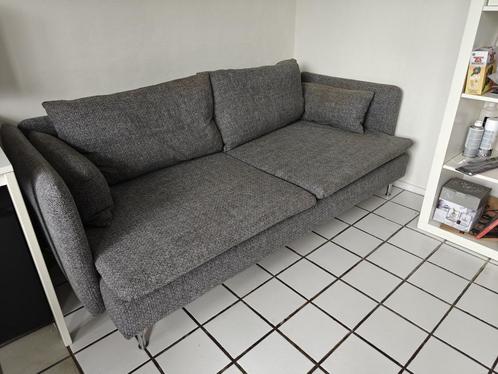 Soderhamn | Grijzig | Afneembare armleuningen, Huis en Inrichting, Banken | Bankstellen, Gebruikt, Rechte bank, Tweepersoons, 150 tot 200 cm
