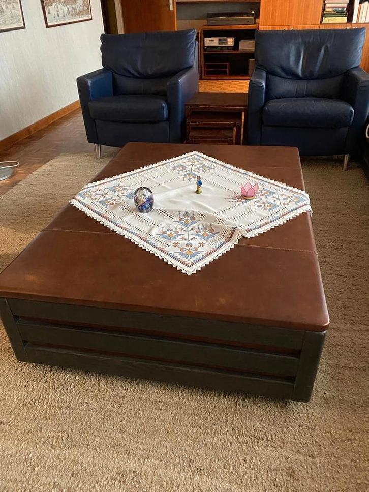 Vintage Salontafel - Uniek Stuk!, Huis en Inrichting, Tafels | Salontafels, Minder dan 50 cm, 50 tot 100 cm, 100 tot 150 cm, Rechthoekig