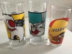 Looney Tunes Glazen Set, Ophalen, Glas of Glazen, Gebruikt, Glas