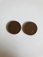 0294 nederland 5 cent 1948 wilhelmina - 2 stuks, Postzegels en Munten, Munten | Nederland, Verzenden, Koningin Wilhelmina