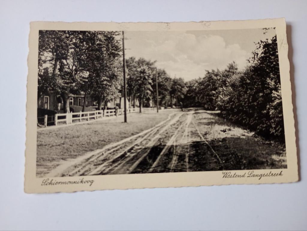 Schiermonnikoog Westend Langestreek 1936, Ophalen of Verzenden, 1920 tot 1940, Gelopen, Waddeneilanden