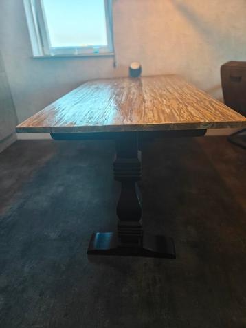 Eiken eetkamertafel kloosterpoot b98 l200 beschikbaar voor biedingen