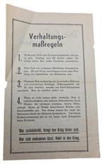 amerikaanse ww2 dropping flyer, Verzamelen, Militaria | Tweede Wereldoorlog, Ophalen of Verzenden, Amerika