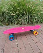Roze pennyboard - Blauw met Gele Wielen, Ophalen, Zo goed als nieuw, Skateboard