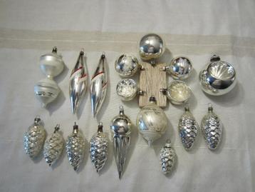Oude - Vintage - Retro - Zilver Kerstboomversiering - L1 beschikbaar voor biedingen
