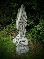 Engel met vleugels hoog NU 15% korting, Tuin en Terras, Tuinbeelden, Ophalen, Nieuw, Beton, Engelenbeeld