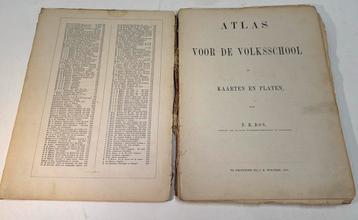 Atlas voor de  Volkschool Eerste druk Hbs atlas. beschikbaar voor biedingen