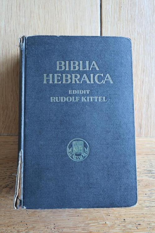 Biblia Hebraica edidit Rudolf Kittel, Boeken, Godsdienst en Theologie, Gelezen, Christendom | Katholiek, Christendom | Protestants