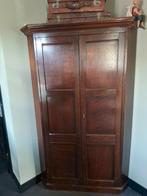 Mooie houten antieke hoekkast met deuren en planken, Huis en Inrichting, Ophalen, Klassiek, 50 tot 100 cm, 150 tot 200 cm