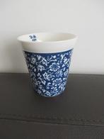 Laura Ashley drink beker, blauw bloem decor, porselein, Verzenden, Overige typen, Zo goed als nieuw, Overige stijlen