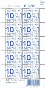Bijplakzegels - € 0,10 – logo PostNL – MNH - NVPH V2135d, Verzenden, Na 1940, Postfris