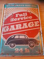 mancave bord full service garage 24 H, Verzamelen, Merken en Reclamevoorwerpen, Ophalen, Zo goed als nieuw, Reclamebord