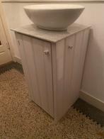 Design fontein ovaal met Meubel, Huis en Inrichting, Badkamer | Badkamermeubels, Ophalen, Minder dan 50 cm, Gebruikt, Minder dan 100 cm