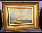 ZEEGEZICHT V D SALM  ANTIEK  EIKENPANEEL  MARITIEM, Antiek en Kunst, Ophalen