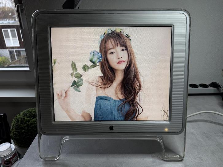 Apple Cinema Display 17" TFT LCD (ADC connector), Computers en Software, Monitoren, Gebruikt, 60 Hz of minder, DVI, Kantelbaar