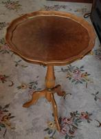 biedermeier 2 ronde bijzet/ wijn tafel (tjes) antiek lief, Minder dan 55 cm, Rond, Zo goed als nieuw, Klasiek romantisch