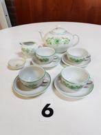 mini servies d,e groen  [6], Antiek en Kunst, Antiek | Servies compleet, Ophalen of Verzenden