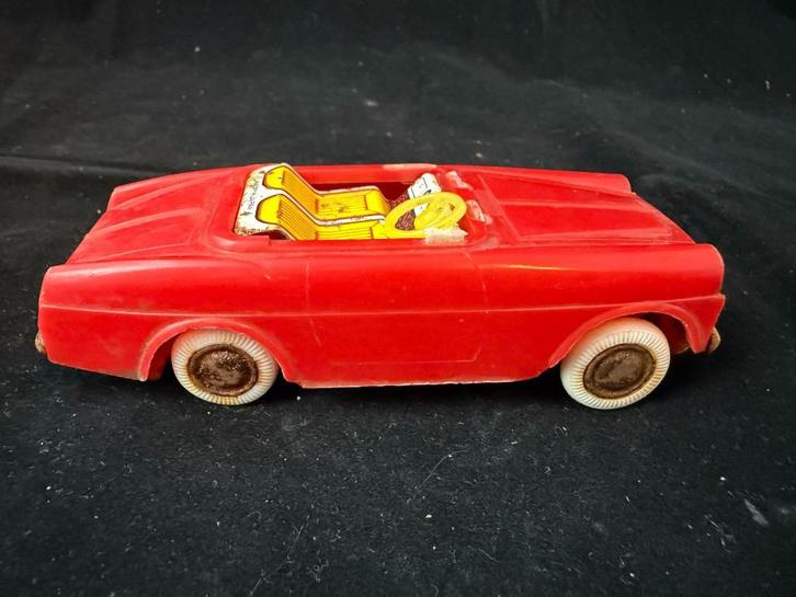 Rode vintage auto, Verzamelen, Speelgoed, Gebruikt, Ophalen of Verzenden