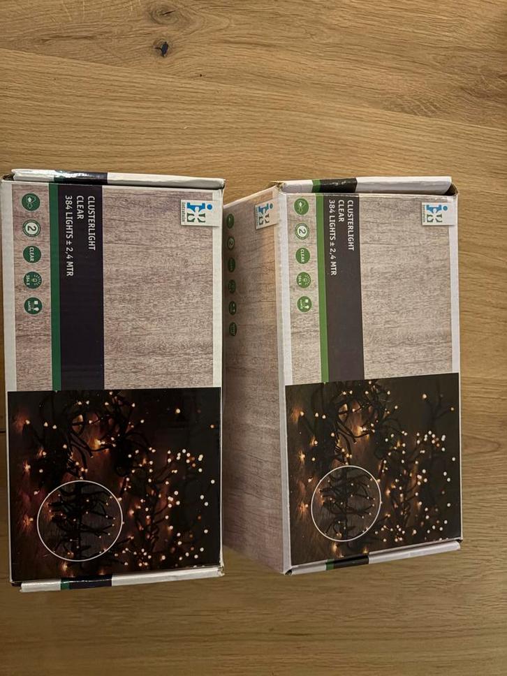 Intratuin clusterverlichting - 384 LED - 2,4 meter, Tuin en Terras, Buitenverlichting, Nieuw, Overige typen, Kunststof, Minder dan 50 watt