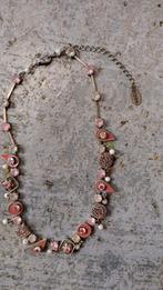 ketting met roze stras Wings, Overige materialen, Gebruikt, Met strass, Ophalen of Verzenden