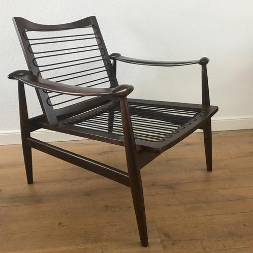 Set 2 Spade stoel fauteuil vintage deens design, Huis en Inrichting, Fauteuils, Gebruikt, 50 tot 75 cm, Ophalen