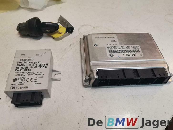 DDE met EWS en sleutel BMW 3-serie E46 318D 320D M47 7787658, Auto-onderdelen, Elektronica en Kabels, BMW, Gebruikt, Ophalen of Verzenden