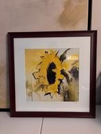 Schilderij - zonnebloem ingelijsd, Ophalen
