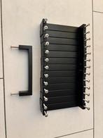 Keukenkast greepjes zwart aluminium, Doe-het-zelf en Verbouw, Hang- en Sluitwerk, Ophalen, Zo goed als nieuw, Rvs