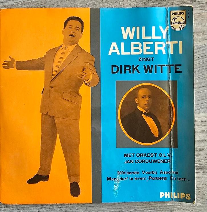 EP 6 nummers Willy Alberti zingt Dirk Witte, Cd's en Dvd's, Vinyl Singles, Gebruikt, EP, Nederlandstalig, 7 inch, Ophalen of Verzenden