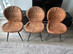 3 Lenn eetkamerstoelen bruin/cognac, Huis en Inrichting, Stoelen, Ophalen, Nieuw, Bruin, Drie