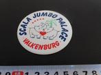 sticker Valkenburg  SCALA JUMBO PALACE *, Hobby en Vrije tijd, Stickers en Plaatjes, Ophalen, Zo goed als nieuw, Sticker
