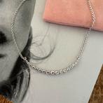 Zilveren 925 ketting met mooi rond tussenstuk, Ophalen of Verzenden, Nieuw, Zilver, Zilver