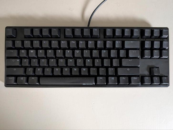 Ducky One DKON1687 PBT MX Red TKL, Computers en Software, Toetsenborden, Zo goed als nieuw, Qwerty, Bedraad, Ophalen of Verzenden