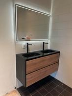 Mooi badkamer meubel met wastafel en spiegel, Ophalen, 100 tot 150 cm, Zo goed als nieuw, Minder dan 100 cm