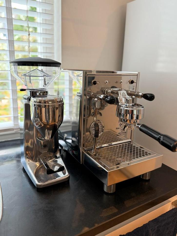 Bezzera BZ10 + Quamar M50E Koffiemolen, Witgoed en Apparatuur, Koffiezetapparaten, Zo goed als nieuw, Espresso apparaat, Ophalen of Verzenden