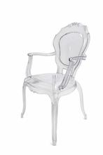 Transparante acryl stoel, Ophalen, Kunststof, Barok, Overige kleuren