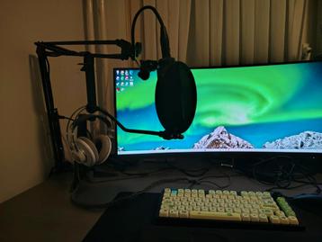 Audio-Technica AT2020 + AKG K612 Pro + Behringer UM2 beschikbaar voor biedingen
