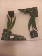 NIEUW Glazen schaal met tulp design, Ophalen of Verzenden