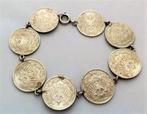 Armband munten 1/2 mark zilver Duitsland  (7242-544), Ophalen, Zilver, Armband