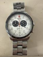 Swiss Alpine Military Herenhorloge 32218021, Sieraden, Tassen en Uiterlijk, Horloges | Heren, Staal, Gebruikt, Staal, Polshorloge