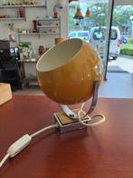 Vintage Eyeball Wandlamp Bollamp Mosterdgeel, Gebruikt, Geen, Vintage, Ophalen of Verzenden