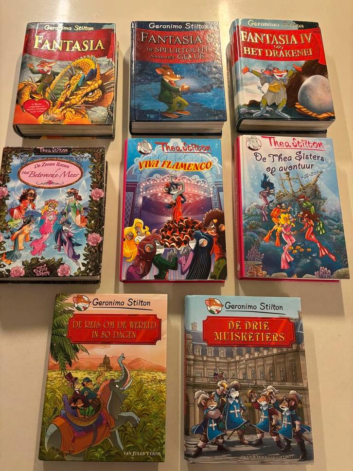 Geronimo Stilton/Thea Stilton AVI Boeken - 8 diverse Titels, Boeken, Kinderboeken | Jeugd | onder 10 jaar, Gelezen, Fictie algemeen