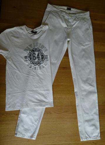 Deserious katoenen broek W29 + wit shirt beschikbaar voor biedingen