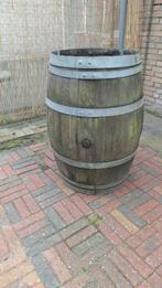 Regenton, Tuin en Terras, Bloembakken en Plantenbakken, Ophalen, Gebruikt, Rond, Hout