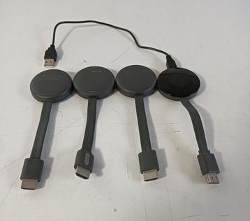 Chromecast 2e generatie 4 stuks één koop. beschikbaar voor biedingen