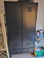 Zwarte industriële kledingkast, Huis en Inrichting, Kasten | Lockerkasten, Ophalen, Zo goed als nieuw