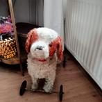 Brocante hond op wieltjes, Ophalen of Verzenden